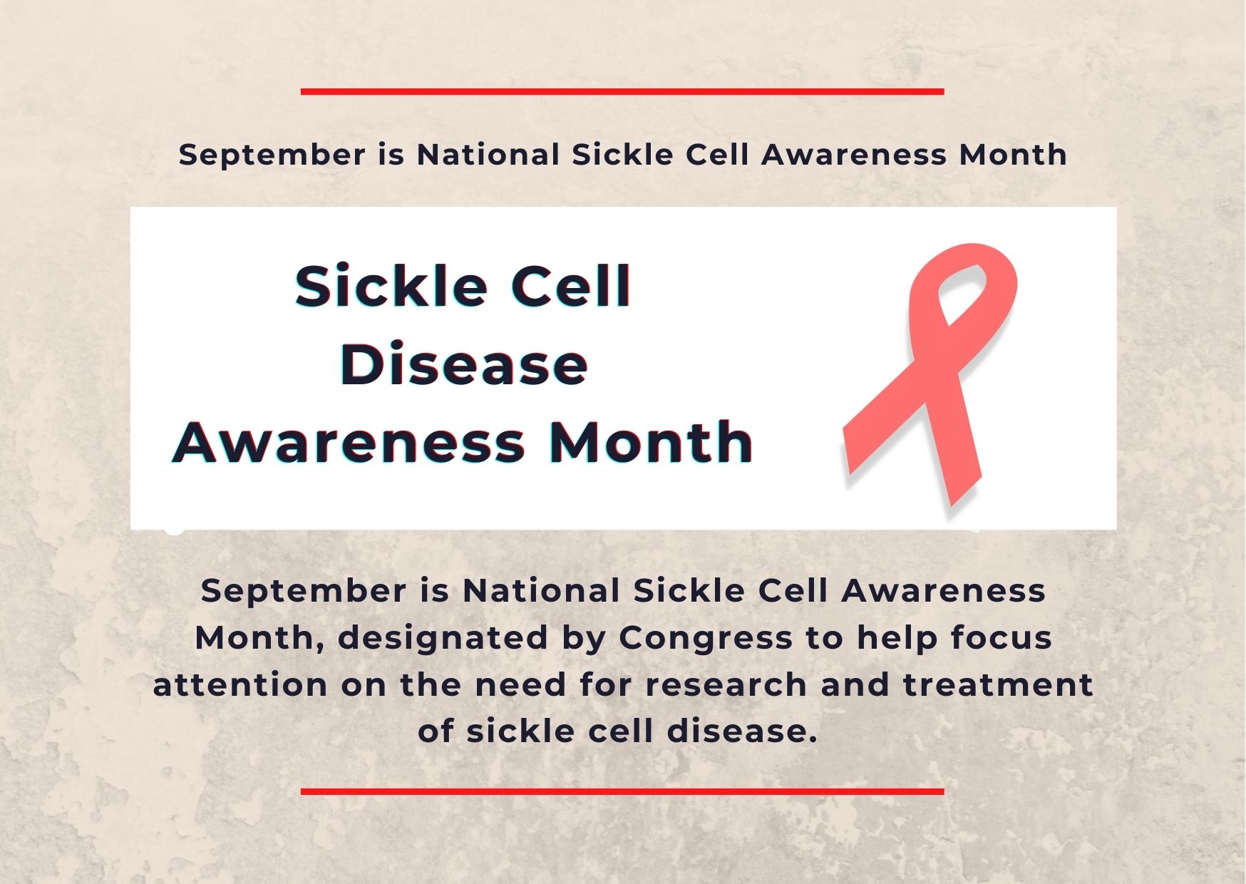 Sickle Cell Awareness Month